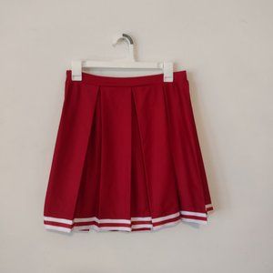 Red Pleated Cheer Skirt